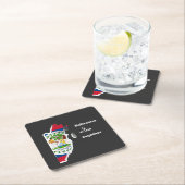 Belizeans Wine Together Shirt スクエアペーパーコースター (インサイチュ)