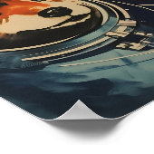 Belka and Strelka Poster Soviet Style Print Space  ポスター (角)