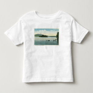 Belknap山の湖の眺め トドラーTシャツ