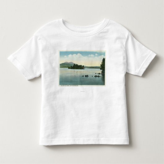 Belknap山の湖の眺め トドラーTシャツ (正面)