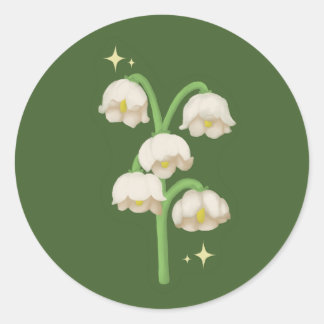 Bell Flower Sticker Set | Cute & Floral ラウンドシール