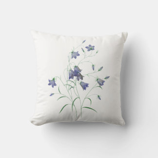Bell flower Throw Pillow クッション