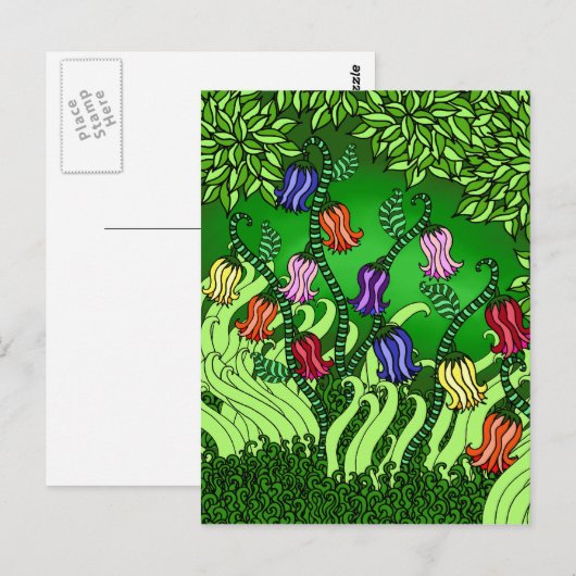 Bell Flowers Postcard ポストカード (正面/裏面)