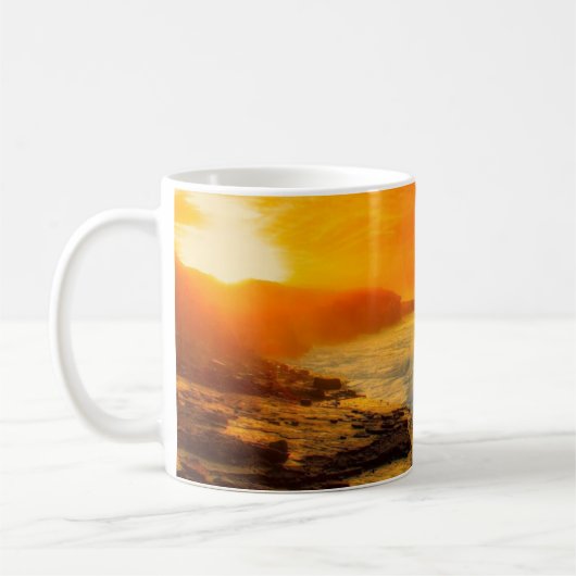 Bell island sunset mug コーヒーマグカップ (左)