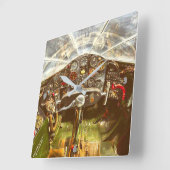 BELL X-1 「グラマラス・グレンニス」コックピット スクエア壁時計 (傾斜)