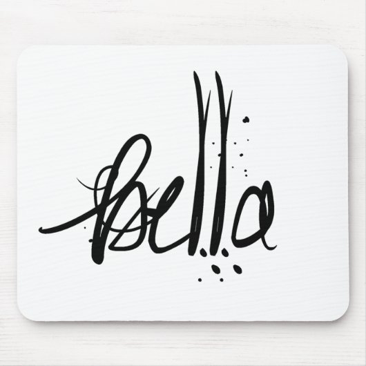 Bellaのイタリアンでフランスのな美しい マウスパッド (正面)