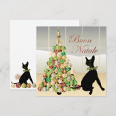 Bellaのイタリアンなカードまたは招待状とのクリスマス 招待状 (正面/裏面)