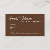 Bellaの花嫁の生け花スペシャルの感謝 名刺 (裏面)