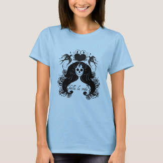 BellaのlaのVidaの骨組入れ墨のTシャツ Tシャツ