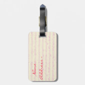 Bellaイタリアのシャクヤクの荷物のラベル ラゲッジタグ (裏面縦)