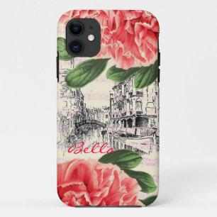 BellaイタリアのシャクヤクのiPhone 5場合/カバー iPhone 11 ケース