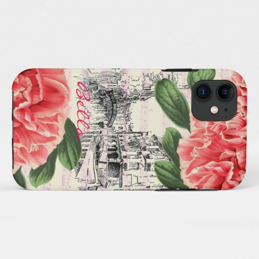 BellaイタリアのシャクヤクのiPhone 5場合/カバー Case-Mate iPhoneケース (裏面(横))