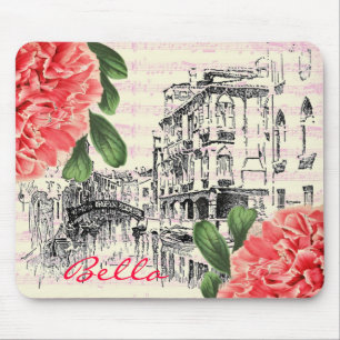 Bellaイタリアのシャクヤクのmousepad マウスパッド