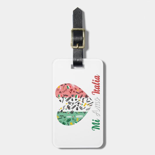 Bellaイタリア ラゲッジタグ (正面縦)