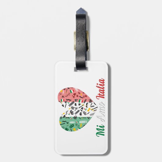 Bellaイタリア ラゲッジタグ (裏面縦)