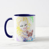 Bella熱狂するなヨークシャーテリアのベビーの風刺漫画のマグ2017年 マグカップ (左)