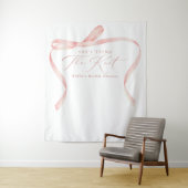 BELLA赤面ボウタイイングザノットブライダルシャワー タペストリー (インサイチュ)