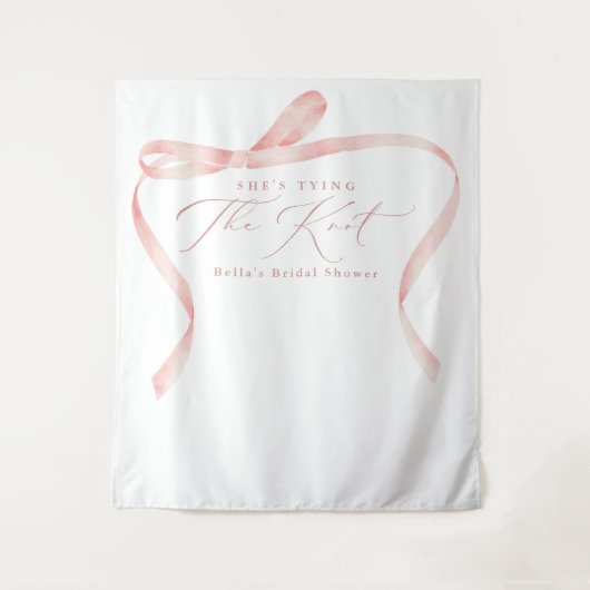 BELLA赤面ボウタイイングザノットブライダルシャワー タペストリー (正面)
