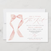 BELLA赤面ボウタイイングザノットブライダルシャワー 招待状 (正面)