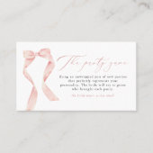 BELLA赤面ボウ彼女は結び目パンティーゲームを結んでいる 名刺 (正面)