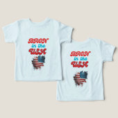 Bella+キャンバストドラートライブレンドTシャツ (デザイン正面&裏面)