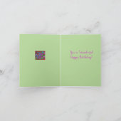 Bella 4 -私の美しい娘のバースデー・カードに カード (内部)