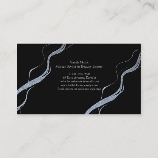 Bella Bloom Chic Card 名刺 (裏面)