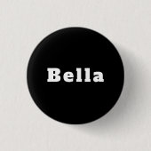 Bella Button | Personalisiertes Geschenk 缶バッジ (正面)