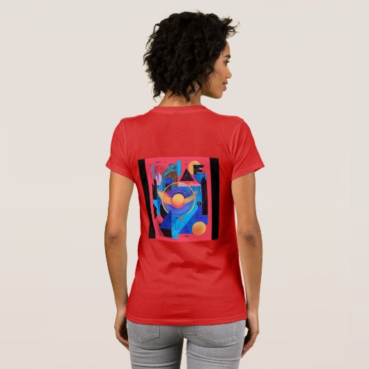 Bella+Canvas レディース スリムフィットTシャツ Tシャツ (裏面フル)