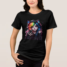 Bella+Canvas レディース トライブレンドTシャツ