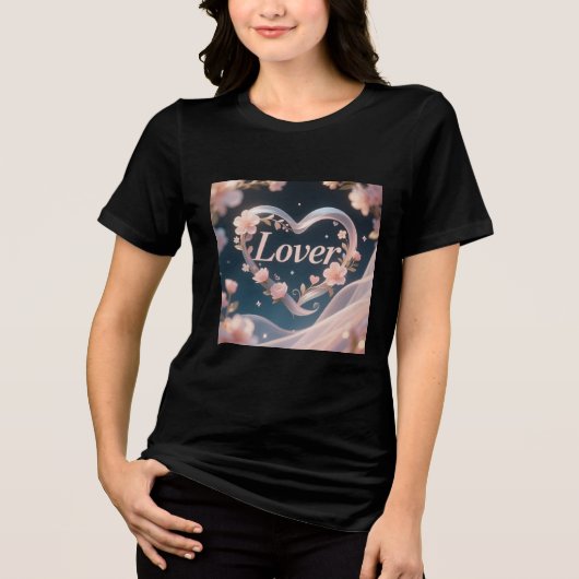 Bella Canvas レディース トリブレンド Tシャツ (正面)