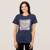 Bella Canvas レディース トリブレンド Tシャツ (正面全面)