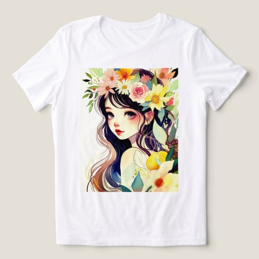 Bella Canvas レディース トリブレンド Tシャツ (デザイン正面)