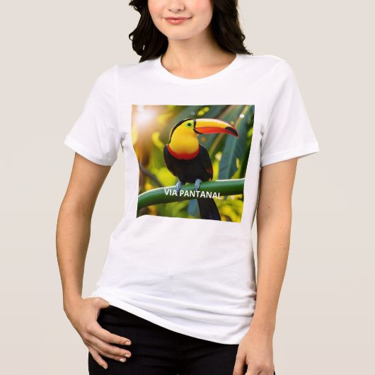 Bella+Canvas Camiseta Tri-blend feminina Tucano トライブレンドＴシャツ (正面)