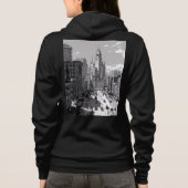 Bella+Canvas Full-Zip Hoodie パーカ (裏面)