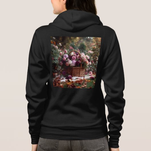 Bella+Canvas Full-Zip Hoodie パーカ (裏面)