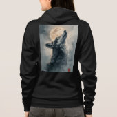 Bella+Canvas Full-Zip Hoodie パーカ (裏面)