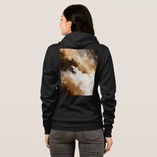 Bella+Canvas Full-Zip Hoodie パーカ (裏面フル)