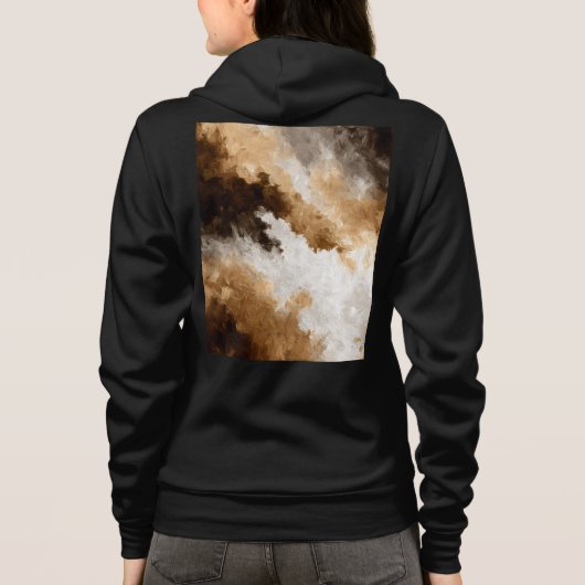 Bella+Canvas Full-Zip Hoodie パーカ (裏面)