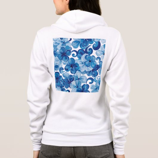  Bella+Canvas Full-Zip Hoodie パーカ (裏面)