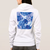 Bella+Canvas Full-Zip Hoodie パーカ (裏面)