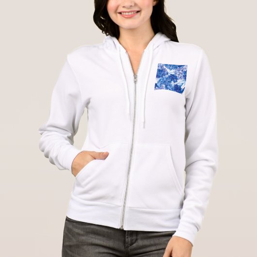 Bella+Canvas Full-Zip Hoodie パーカ (正面)