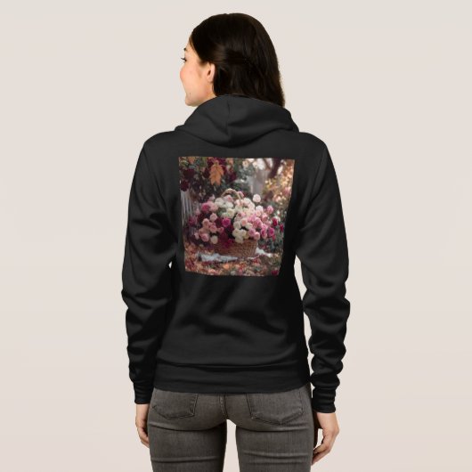 Bella+Canvas Full-Zip Hoodie パーカ (裏面フル)