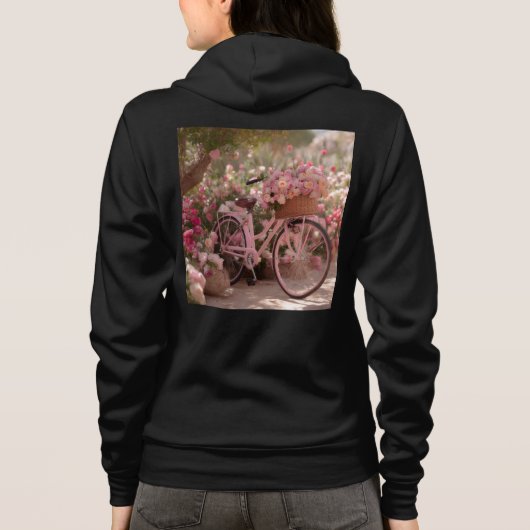 Bella+Canvas Full-Zip Hoodie パーカ (裏面)