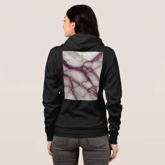 Bella+Canvas Full-Zip Hoodie パーカ (裏面フル)