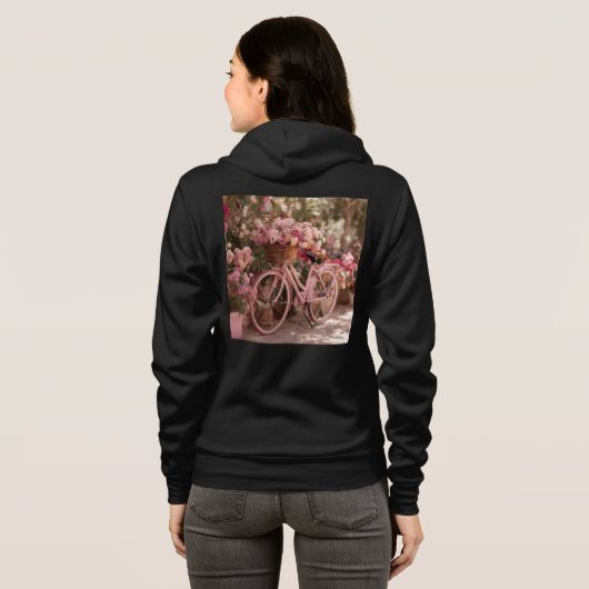 Bella+Canvas Full-Zip Hoodie パーカ (裏面フル)