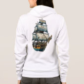 Bella+Canvas Full-Zip Hoodie パーカ (裏面)