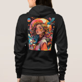 Bella+Canvas Full-Zip Hoodie パーカ (裏面)