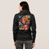 Bella+Canvas Full-Zip Hoodie パーカ (裏面フル)