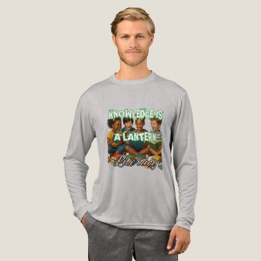 Bella+Canvas Tri-blend長袖シャツ無地の、Bl トライブレンドTシャツ (正面全体)